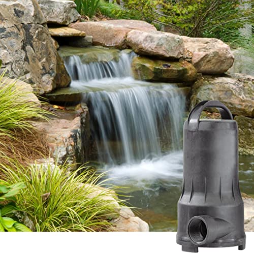 Little Giant PWM5200 115-Volt, 4080 GPH Submersible Wet Rotor Waterfall, Stream, Pond Pump with 20-Ft. Cord, Black, 517252