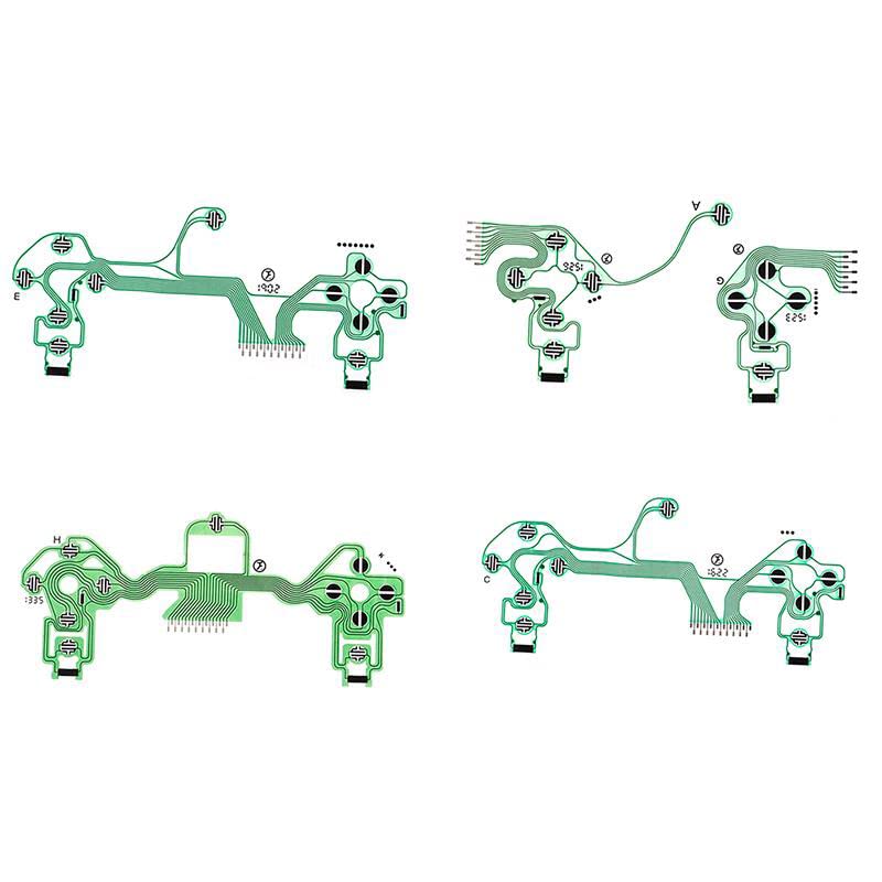 Button Conductive Film Keypad Flex Cable Buttons Ribbon Circuit Board for PS4 Pro Slim JDM-001 JDM-030 JDM-040 JDS-055 Controller Replacement (JDM-050 Green)