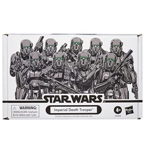 star wars, the vintage collection imperial death trooper action 4 figure set f5553 by hasbro black