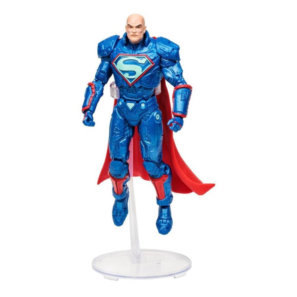 DC Multiverse Comics 7 Inch Action Figure Exclusive - Lex Luthor Power Suit Blue Gold Label (TM15196)