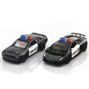 TOKAXI 1/36 Scale Police Car Toy,Diecast Cars,Car Models,Pull Back Vehicles Toy Cars,Cars Gifts for Boys Girls