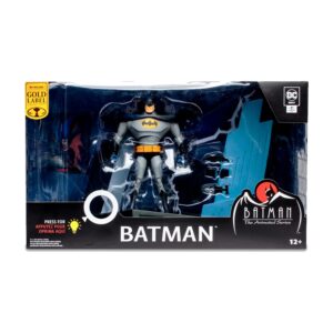 McFarlane Toys - 7-Inch Batman Figure – DC Multiverse Figures – Batman Toys – Gold Label Batman Action Figure – 22 Moving Parts – Collectable Art Card Included