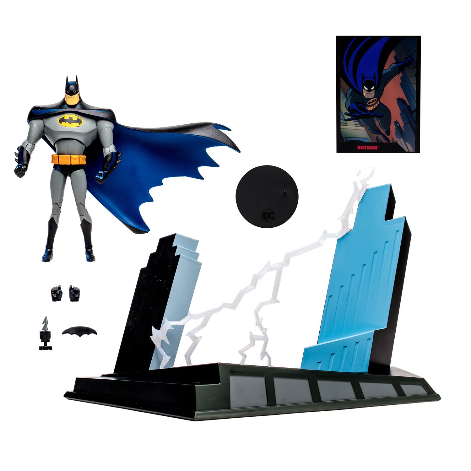 McFarlane Toys - 7-Inch Batman Figure – DC Multiverse Figures – Batman Toys – Gold Label Batman Action Figure – 22 Moving Parts – Collectable Art Card Included