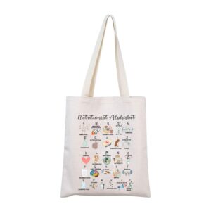 mnigiu nutritionist tote bag nutritionist appreciation gift dietician shopping bag dietician health advisor gift dietician gift rd bag (shopping bag)