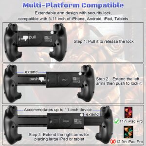 Megadream Game Controller for iPad iPhone MacBook Android Samsung Phone Tablet PC Wireless Gaming Gamepad Joystick - MFi Certified - Call of Duty - Genshin Impact - Direct Play