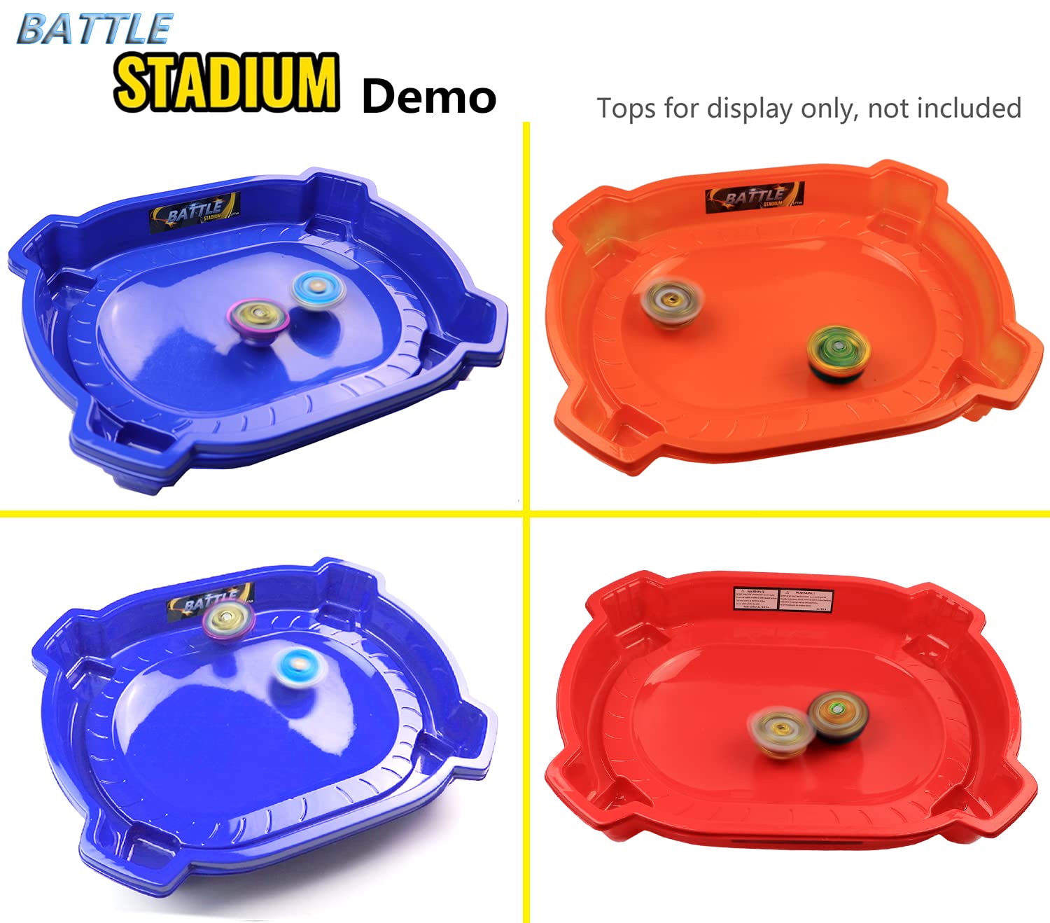 Aimoly Stadium Battle Arena for Beyblade Burst Battling Tops Game (Blue2)