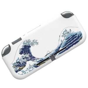 PlayVital The Great Wave Custom Protective Case for Nintendo Switch Lite, Soft TPU Slim Case Cover for Nintendo Switch Lite