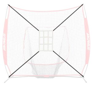 AOLIGEIJS Baseball Net Adjustable Strike Zone Target… (Strike Zone Pro, White)