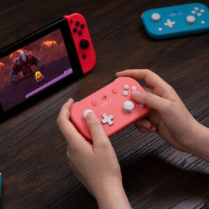 8Bitdo Lite 2 Bluetooth Gamepad for Switch, Switch Lite, Android and Raspberry Pi (Pink)