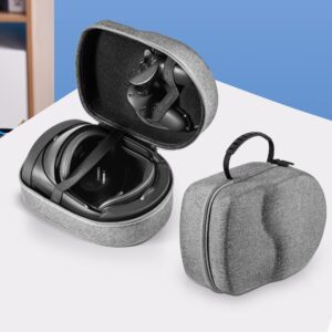 DEVASO Carrying Case for Oculus Meta Quest 2/Quest Pro, 6 in 1 Large Capacity Travel Case Storage with 20FT Link Cable, VR Headset Cleaning Kit, Lens Protector, Suitable for Travel and Home Storage