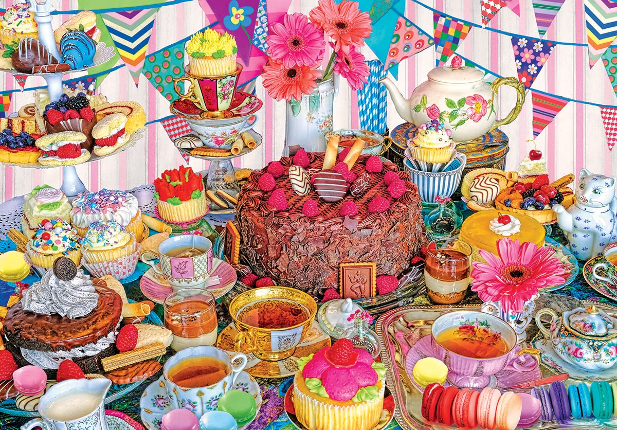 RoseArt - Kodak Premium - Tea Party Tent - 1500 Piece Jigsaw Puzzle for Adults