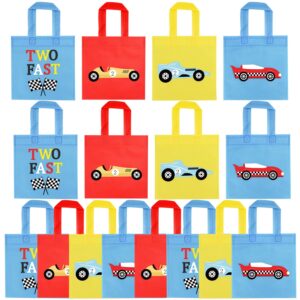 20Pcs Race Car Two Fast Party Favor Bags, Race Car Party Gifts Bags Racing Birthday Party Decorations for Kids Boys Men Racing Theme 2nd Birthday Party Race Car Party Supplies