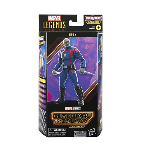 Marvel Legends Series Drax, Guardians of The Galaxy Vol. 3 6-Inch Collectible Action Figures, Toys for Ages 4 and Up