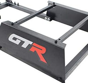 GTR Simulator GTA Model Majestic Black Frame with Adjustable Leatherette Pista Racing Seat Racing Driving Gaming Simulator Cockpit Chair (Pista-Black/Red)