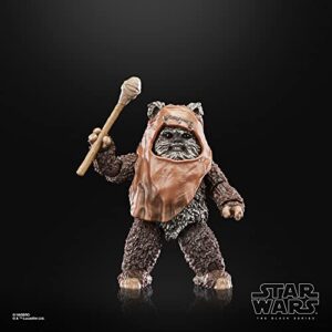 STAR WARS The Black Series Wicket, Return of The Jedi 40th Anniversary 6-Inch Collectible Action Figures, Ages 4 and Up