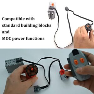 Power Functions Extension Wire Cord Connectors 19.69inch 50cm Compatible with legoeds MOC Motor 8886 8871 8870 LED Light Link Line 8869 Switch for Bricks Building Blocks Toy