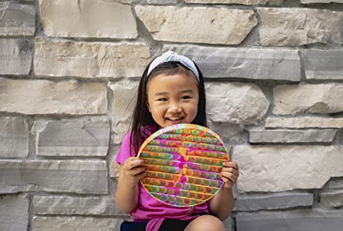 Chuckle & Roar: Pop It! XL Rainbow - Tactile Engagement Toy - Great for Toddlers - Safe and Durable