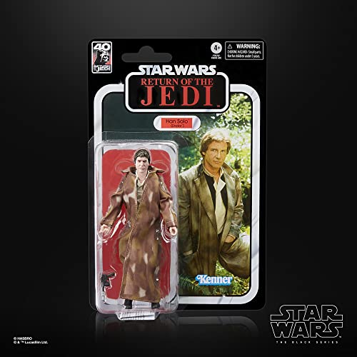 STAR WARS The Black Series Han Solo, Return of The Jedi 40th Anniversary 6-Inch Collectible Action Figures, Ages 4 and Up