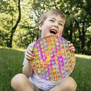 Chuckle & Roar: Pop It! XL Rainbow - Tactile Engagement Toy - Great for Toddlers - Safe and Durable