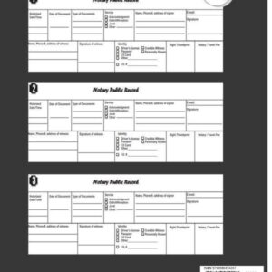 Notary Journal and Log Book: Notary Journal for Signing Agents, 300+ Records to Write Notarial Acts