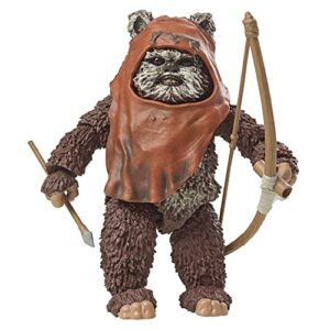 star wars the black series wicket, return of the jedi 40th anniversary 6-inch collectible action figures, ages 4 and up