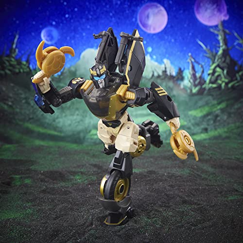 Transformers Toys Legacy Evolution Deluxe Animated Universe Prowl Toy, 5.5-inch, Action Figure for Boys and Girls Ages 8 and Up