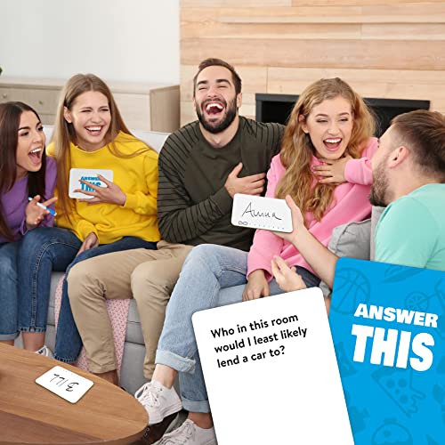 Answer This - Friends - How Well Do You Know Your Family & Friends? - Fun Party Card Game for Teens & Adults - Great Conversation Starter