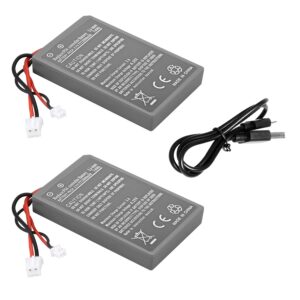 powtree upgraded 2000mah 2packs ps4 ps4pro battery for sony playstation 4 dualshock 4 v1 v2 controller cuh-zct2u cuh-zct2e cuh-zct1e cuh-zct1u cuh-zct1h, ect.