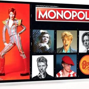 MONOPOLY: David Bowie | Collector’s Edition Celebrating the Music of David Bowie | Collectible Classic Monopoly Game Featuring Custom Game Board & Artwork | Officially-Licensed David Bowie Merchandise