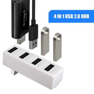 4 Ports USB Hub 2.0 for Xbox Series S Console, High Speed USB Hub Splitter Expansion Adapter for Xbox Series S Accessories