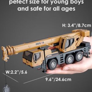 Gemini&Genius 1/50 Scale Autocrane Toys, Crane Truck Construction Vehicle, Alloy Boom Truck Engineering Car Models, Great Gifts, Collections, Cake Toppers, Room Decoration for Kids