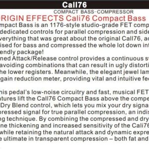 Demonfx CALL76 Compact FET Bass Compressor Fast US Ship