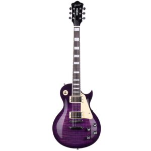 GROTE Guitar Solid Body Electric Guitar with Gigbag LPYS-006 (Purple)