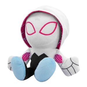 Bleacher Creatures Marvel Ghost Spider (Spider-Gwen) 8" Kuricha Sitting Plush- Soft Chibi Inspired Toy