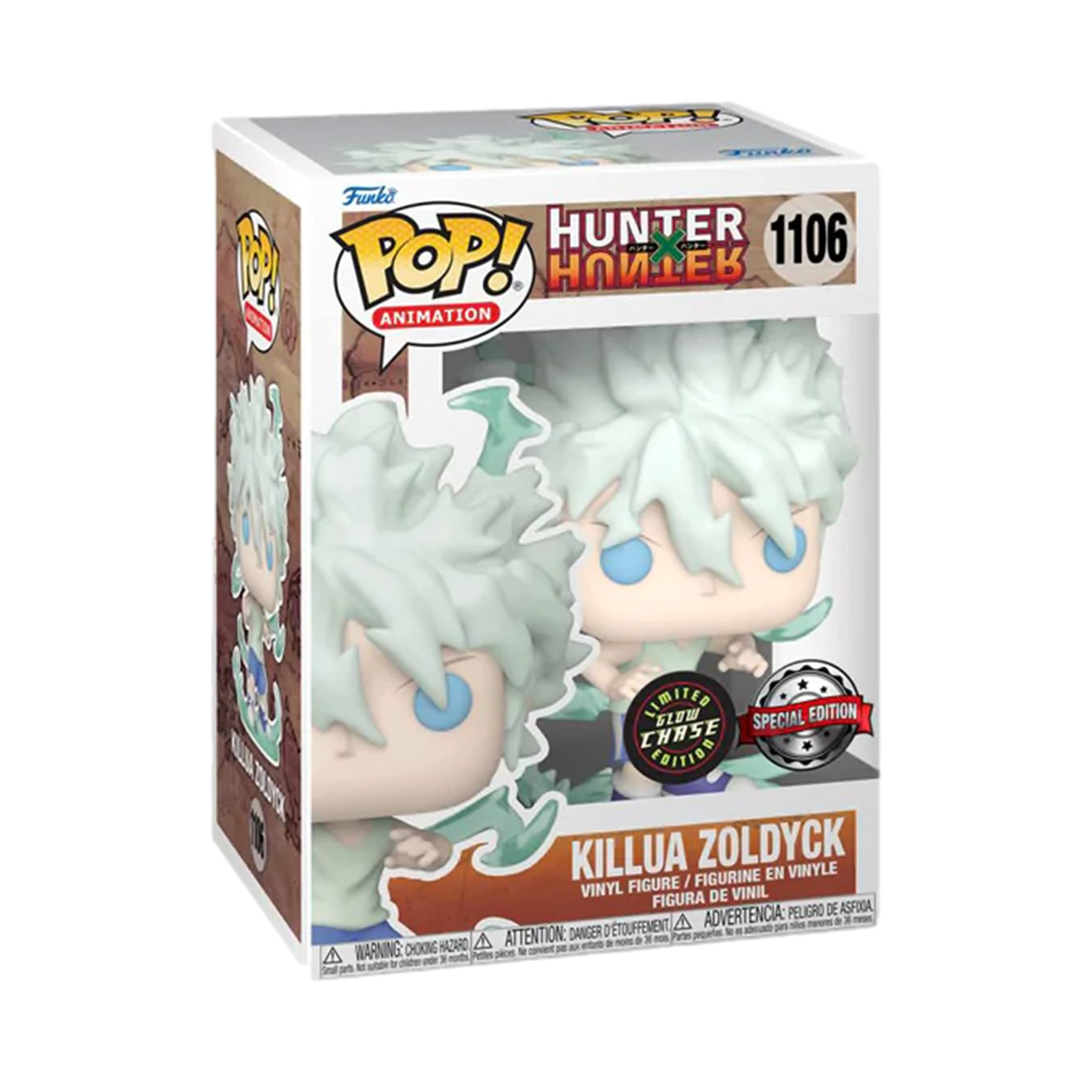 Funko Pop Hunter x Hunter Killua Zoldyck 'Godspeed' (GITD) Chase Figure (AAA Anime Exclusive)