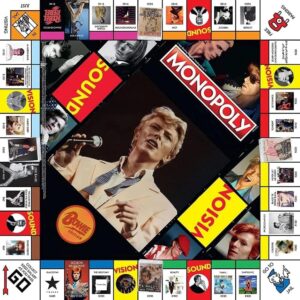 MONOPOLY: David Bowie | Collector’s Edition Celebrating the Music of David Bowie | Collectible Classic Monopoly Game Featuring Custom Game Board & Artwork | Officially-Licensed David Bowie Merchandise