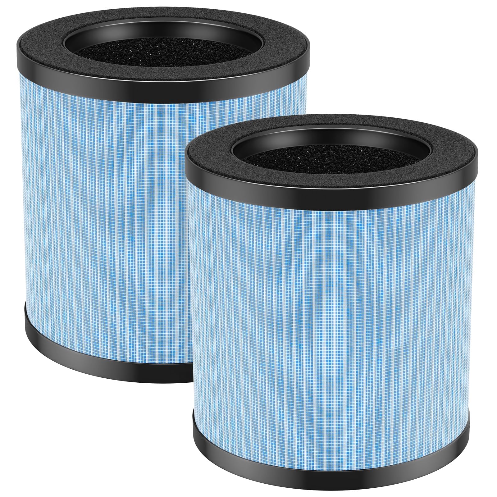 Caehomly Official MJ002H Replacement Filter Compatible with POMORON MJ002H Air Puri-Fier, H13 True Hepa Filter, Activated Carbon, Multi-Layer Filter, Compare Part MJ002H-RF, 2 Pack