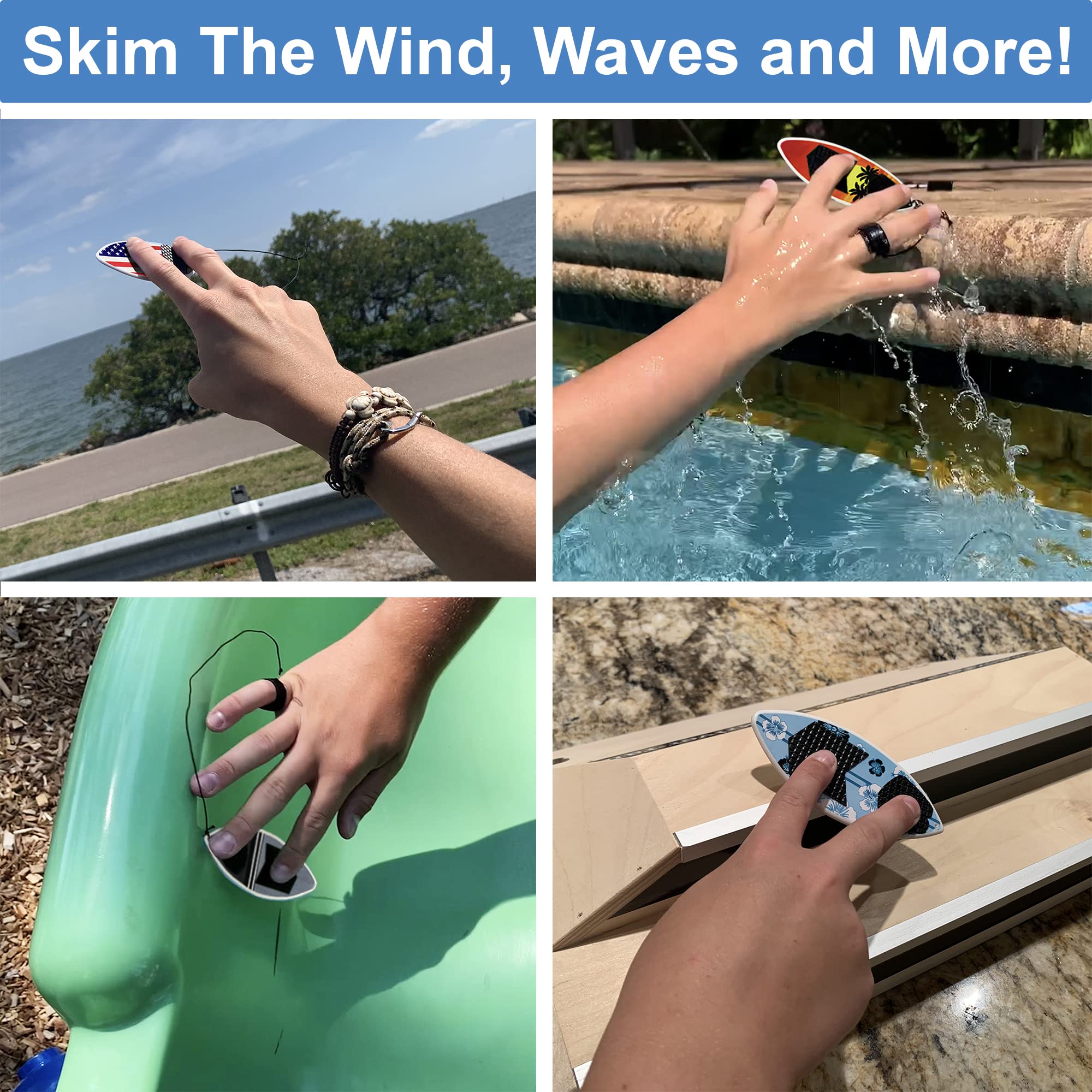 Shaka Minis Finger Skimboard | Finger Surfboard - Skim and Surf The Wind, Waves and Almost Anywhere (Endless Summer)