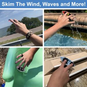 Shaka Minis Finger Skimboard | Finger Surfboard - Skim and Surf The Wind, Waves and Almost Anywhere (Old Glory)