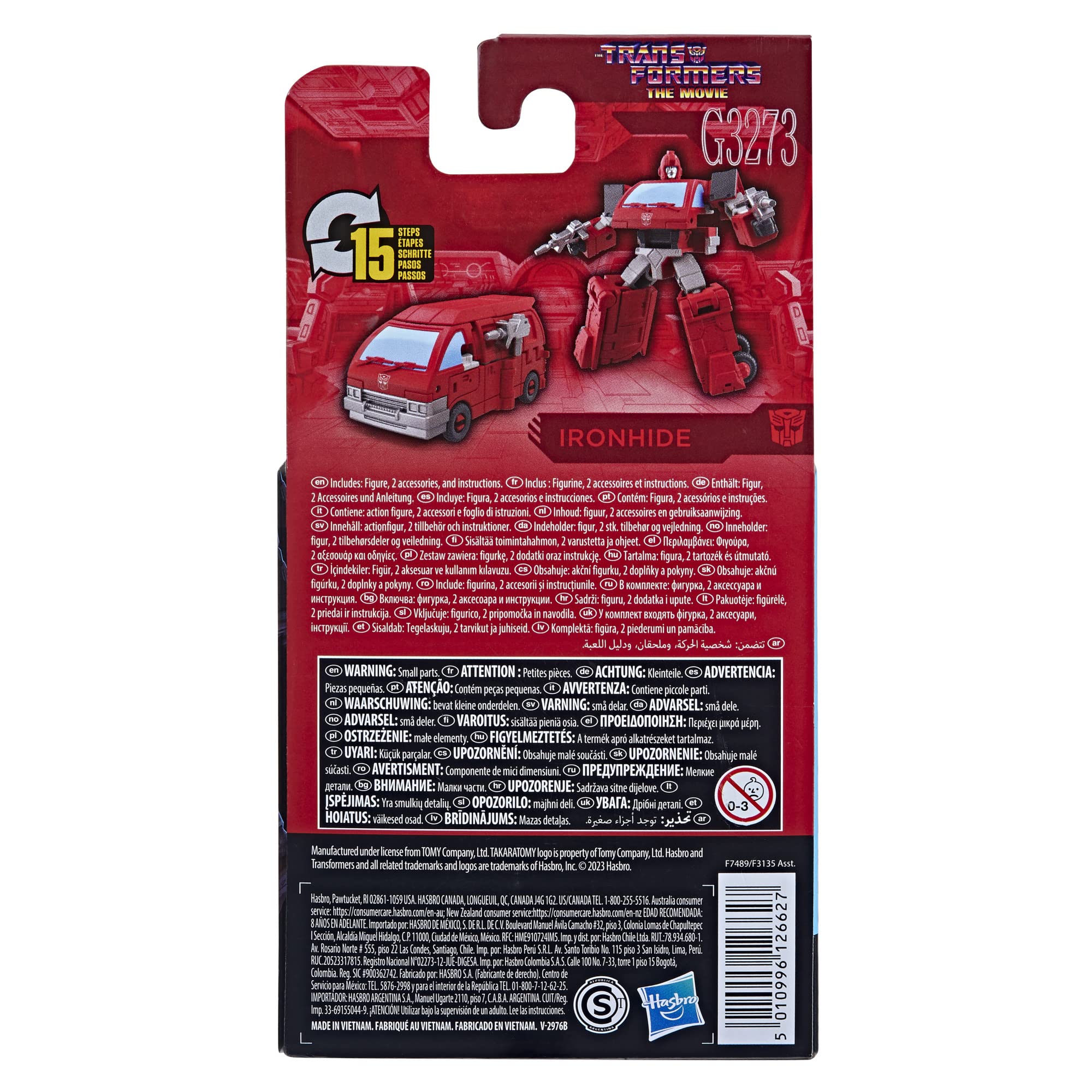 Transformers Toys Studio Series The The Movie Core Ironhide Toy,3.5-inch,Action Figures for Boys and Girls Ages 8 and Up