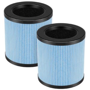 Caehomly Official MJ002H Replacement Filter Compatible with POMORON MJ002H Air Puri-Fier, H13 True Hepa Filter, Activated Carbon, Multi-Layer Filter, Compare Part MJ002H-RF, 2 Pack