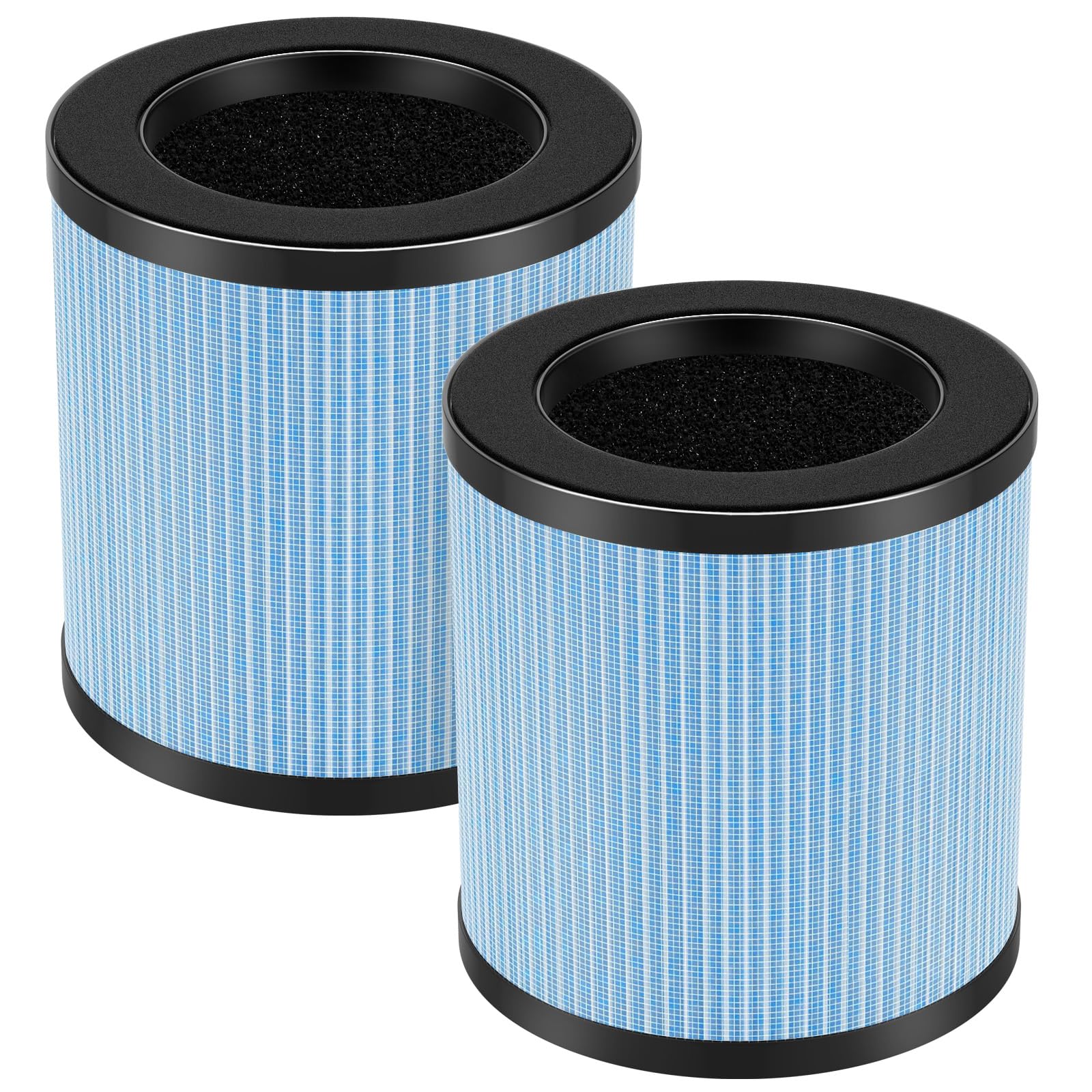 Caehomly Official MJ002H Replacement Filter Compatible with POMORON MJ002H Air Puri-Fier, H13 True Hepa Filter, Activated Carbon, Multi-Layer Filter, Compare Part MJ002H-RF, 2 Pack