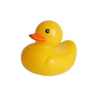 INFANTMOM - Floating Bath Ducks with Temperature Indicator for Toddlers, Safety Bathtub Rubber Shower Swimming Yellow Ducky Toy for Infant, Baby and Kids. Clean and Safe Toy (Kid Duck)