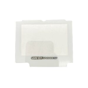 Glass Screen Lens Protector For Gameboy Advance SP GBA SP Glass Mirror Replacement (White)