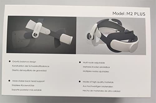 BOBOVR M2 Plus Head Strap,Compatible with Meta Quest 2,Enhanced Comfort and Reduce Facial Stress,VR Accessories（M2 Upgrade）