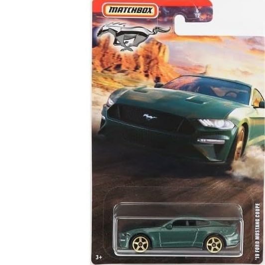 Matchbox Limited Edition Mustang Series Release Set of 3 Diecast Vehicles with a Coupe, Convertible, and Police Cruiser