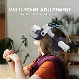 BOBOVR M2 Plus Head Strap,Compatible with Meta Quest 2,Enhanced Comfort and Reduce Facial Stress,VR Accessories（M2 Upgrade）