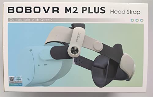 BOBOVR M2 Plus Head Strap,Compatible with Meta Quest 2,Enhanced Comfort and Reduce Facial Stress,VR Accessories（M2 Upgrade）