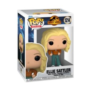 POP Jurassic World Dominion - Dr. Ellie Sattler Funko Vinyl Figure (Bundled with Compatible Box Protector Case), Multicolor, 3.75 inches