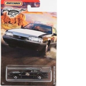 Matchbox Limited Edition Mustang Series Release Set of 3 Diecast Vehicles with a Coupe, Convertible, and Police Cruiser